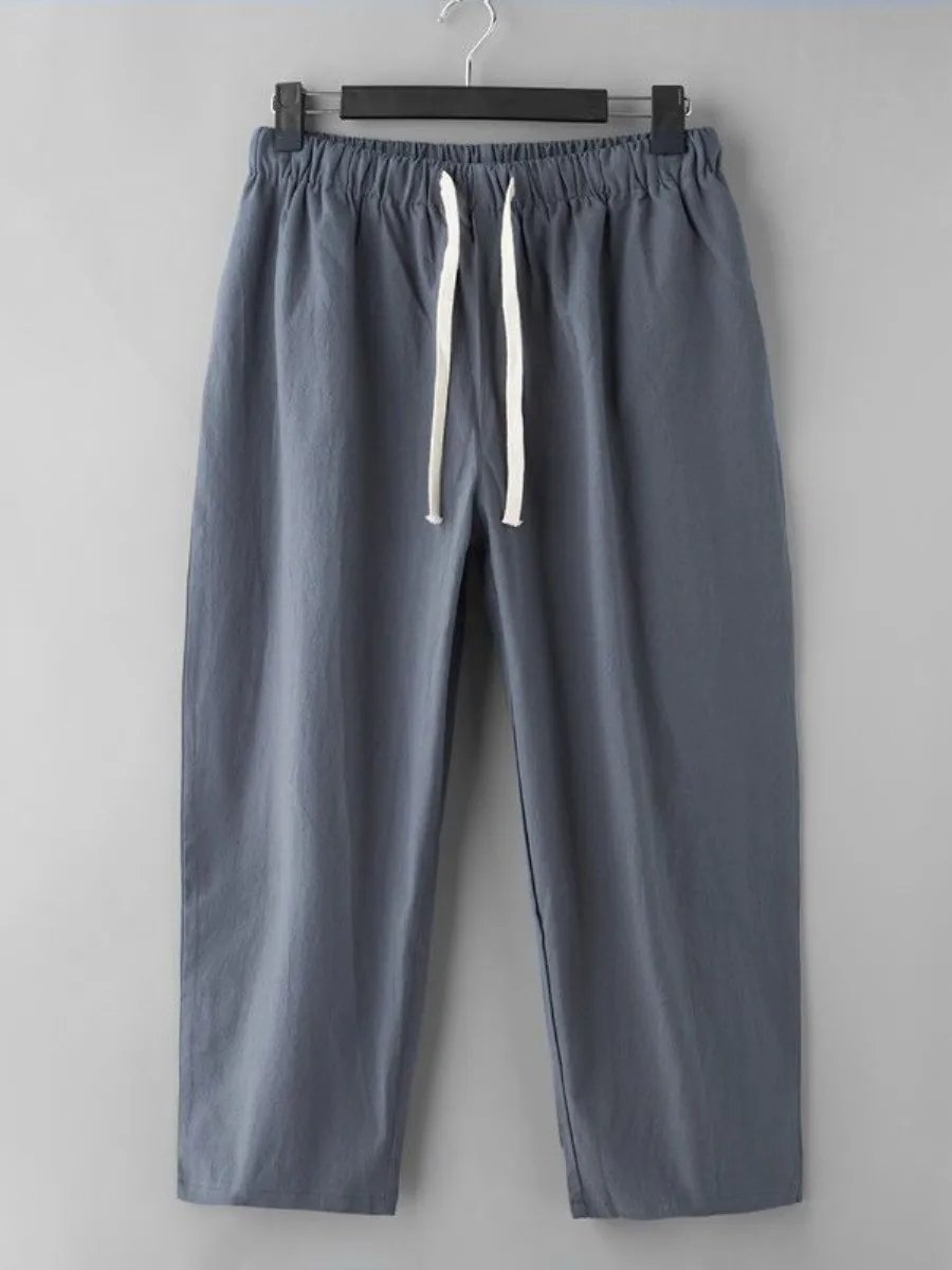 Men's Cotton Linen plus Size Nine-Foot Casual Pants Breathable Summer Sweat Absorbent Loose Fit Straight Leg Zipper Fly Casua...
Men's Cotton Linen plus Size Nine-Foot Casual Pants Breathable Summer Sweat Absorbent Loose Fit Straight Leg Zipper Fly Casua...