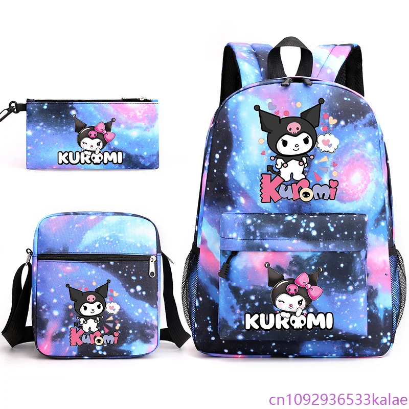 Набор школьных сумок с принтом Kuromi, школьная сумка для подростков, сумка на плечо, пенал, комплект из трех предметов, рюкзаки Kuromi для мальчиков и девочек
Набор школьных сумок с принтом Kuromi, школьная сумка для подростков, сумка на плечо, пенал, комплект из трех предметов, рюкзаки Kuromi для мальчиков и девочек