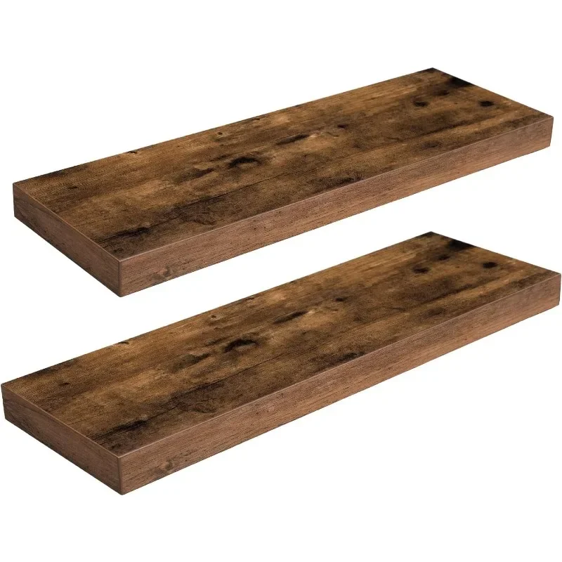 Floating Shelves, Wall Shelf Set of 2, 23.6 Inch Hanging Shelf with Invisible Brackets
Floating Shelves, Wall Shelf Set of 2, 23.6 Inch Hanging Shelf with Invisible Brackets