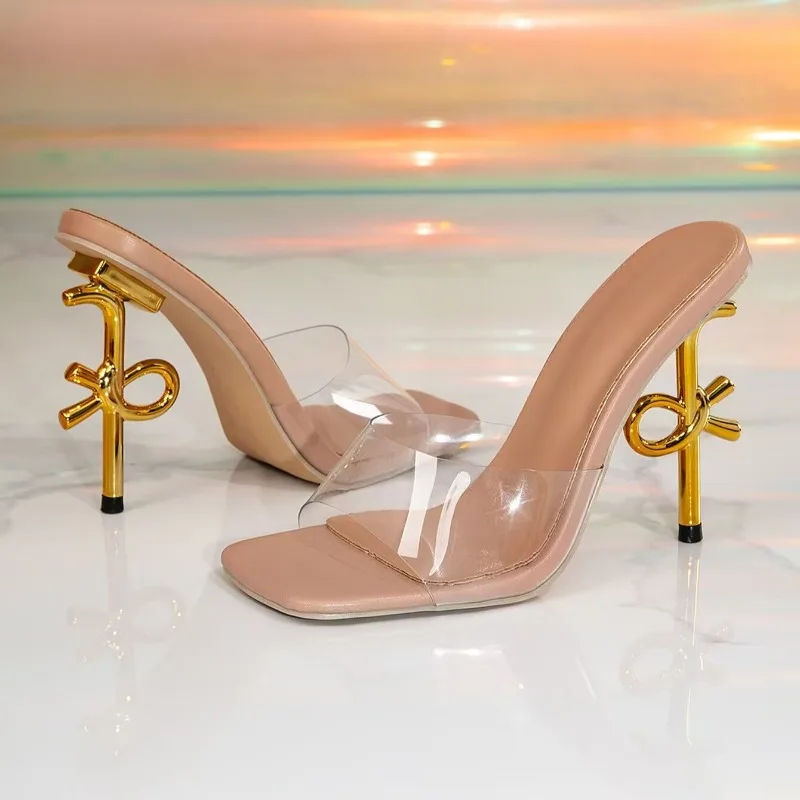 Aneikeh 2026 Summer Square Head Open Toe Slipper Female Clear PVC Mule High Heels Shoes Strappy Sandals Slides Shoe
Aneikeh 2026 Summer Square Head Open Toe Slipper Female Clear PVC Mule High Heels Shoes Strappy Sandals Slides Shoe