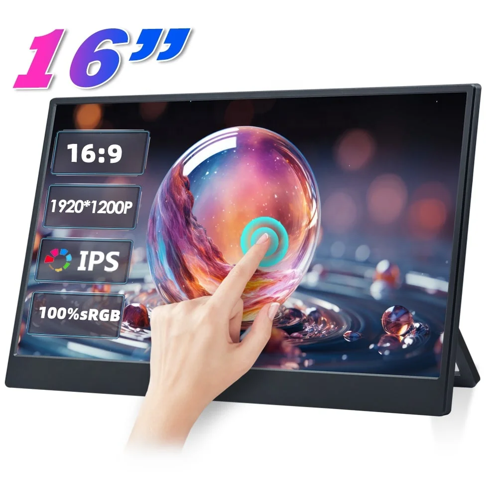 Touch Portable 16 Inch With 100%sGRB, USB C Gaming With Desktop Stand For Computer Phone Extend Screen
Touch Portable 16 Inch With 100%sGRB, USB C Gaming With Desktop Stand For Computer Phone Extend Screen
