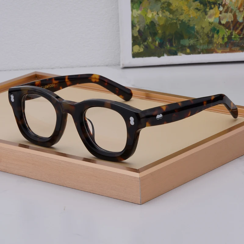 Quality Vintage Thick Acetate Square Tortoise Glasses Frame Men Women Handmade Eyewear Designer Style Vintage Fashion Eyeglasses
Quality Vintage Thick Acetate Square Tortoise Glasses Frame Men Women Handmade Eyewear Designer Style Vintage Fashion Eyeglasses