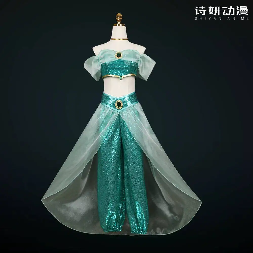 Potdemiel Disney Jasmine Princess Cosplay Costume Latin Dance Style Princess Dress for Halloween Performance Party Show
Potdemiel Disney Jasmine Princess Cosplay Costume Latin Dance Style Princess Dress for Halloween Performance Party Show