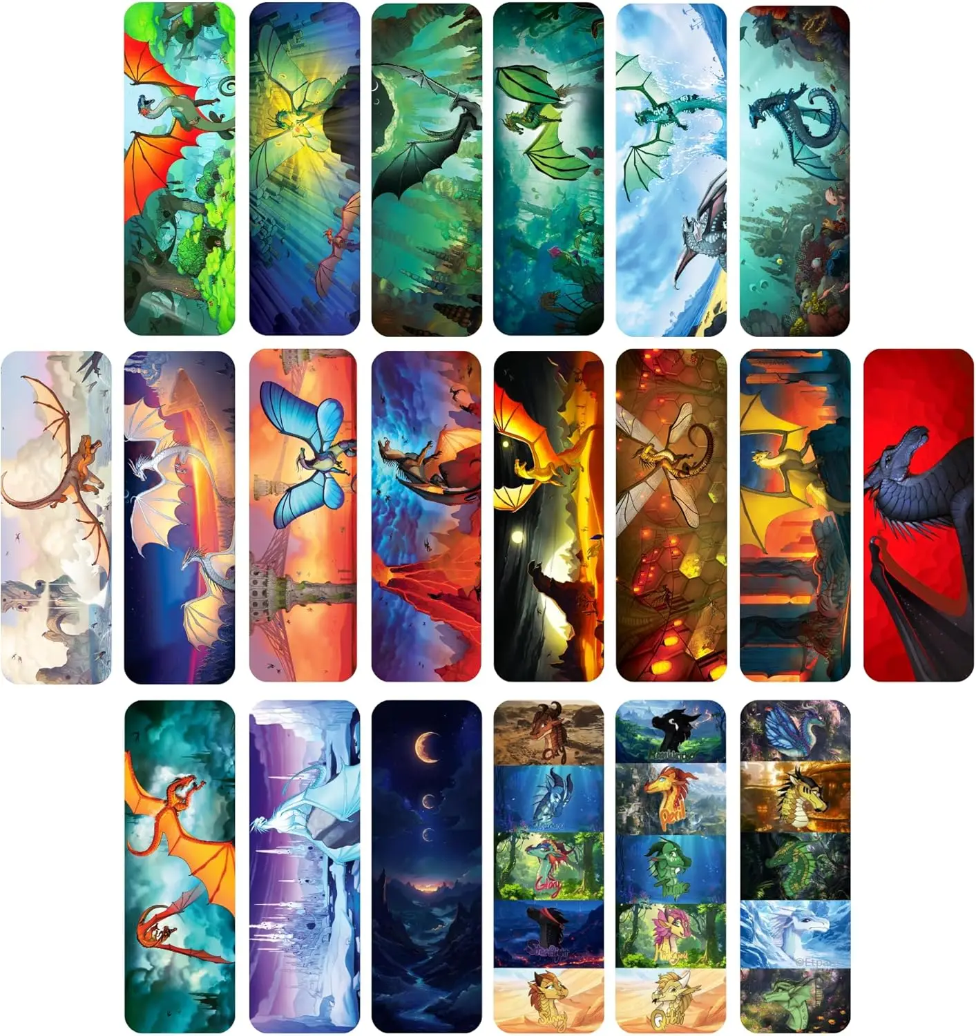 20 Dragon Bookmarks Set - Double-Sided, Waterproof, Tear-Resistant, for Book Lovers
20 Dragon Bookmarks Set - Double-Sided, Waterproof, Tear-Resistant, for Book Lovers