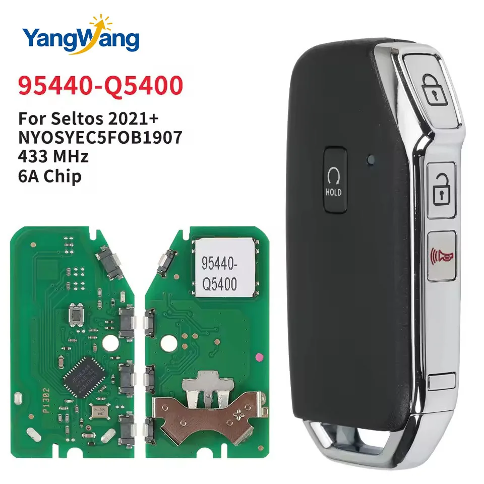 6A Chip 433MHz 95440-Q5400 NYOSYEC5FOB1907 llave de Control remoto de coche inteligente de proximidad para Kia Seltos 2021 2022
6A Chip 433MHz 95440-Q5400 NYOSYEC5FOB1907 llave de Control remoto de coche inteligente de proximidad para Kia Seltos 2021 2022