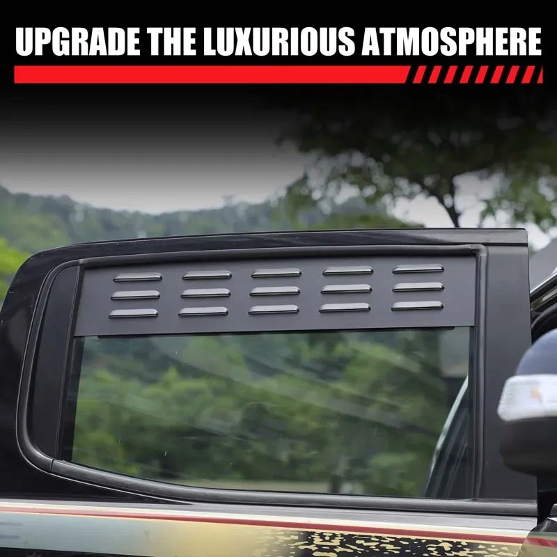 Aluminum Alloy Black Car Rear Door Window Vent Louver Panel Decorative For Ford Ranger Wildtrak T6 T7 T8 15-22 Car Accessories
Aluminum Alloy Black Car Rear Door Window Vent Louver Panel Decorative For Ford Ranger Wildtrak T6 T7 T8 15-22 Car Accessories
