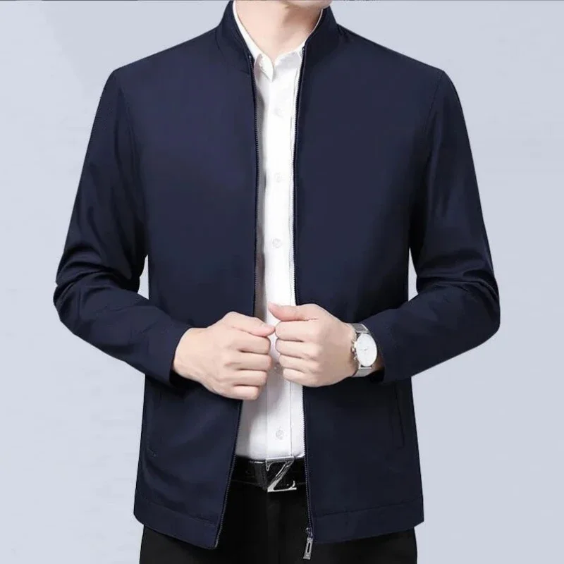 Spring Men's Business Causal Jackets Male Lightweight Outwear Slim Fit Solid Color Coats Man Streetwear Baseball Jackets Autumn
Spring Men's Business Causal Jackets Male Lightweight Outwear Slim Fit Solid Color Coats Man Streetwear Baseball Jackets Autumn