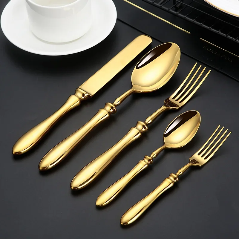 5pcs 18/10 Stainless Steel Flatware Set Roman Handle Luxury Dinnerware Steak Knife Fork Spoon Tableware Dishwasher Safe Cutlery
5pcs 18/10 Stainless Steel Flatware Set Roman Handle Luxury Dinnerware Steak Knife Fork Spoon Tableware Dishwasher Safe Cutlery