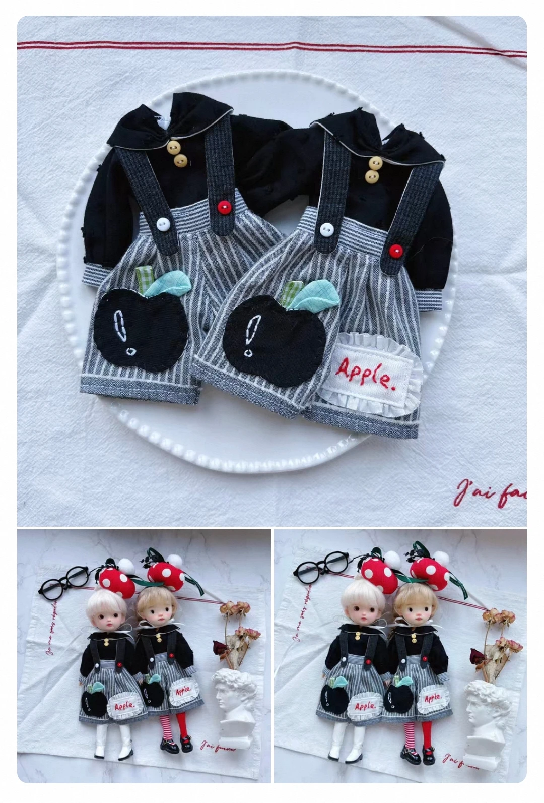 2026 Dula Doll Clothes Handmade skirt Black Apple set for Blythe Landoudou Landazz Qbaby ob24 ob22 Azone Doll
2026 Dula Doll Clothes Handmade skirt Black Apple set for Blythe Landoudou Landazz Qbaby ob24 ob22 Azone Doll