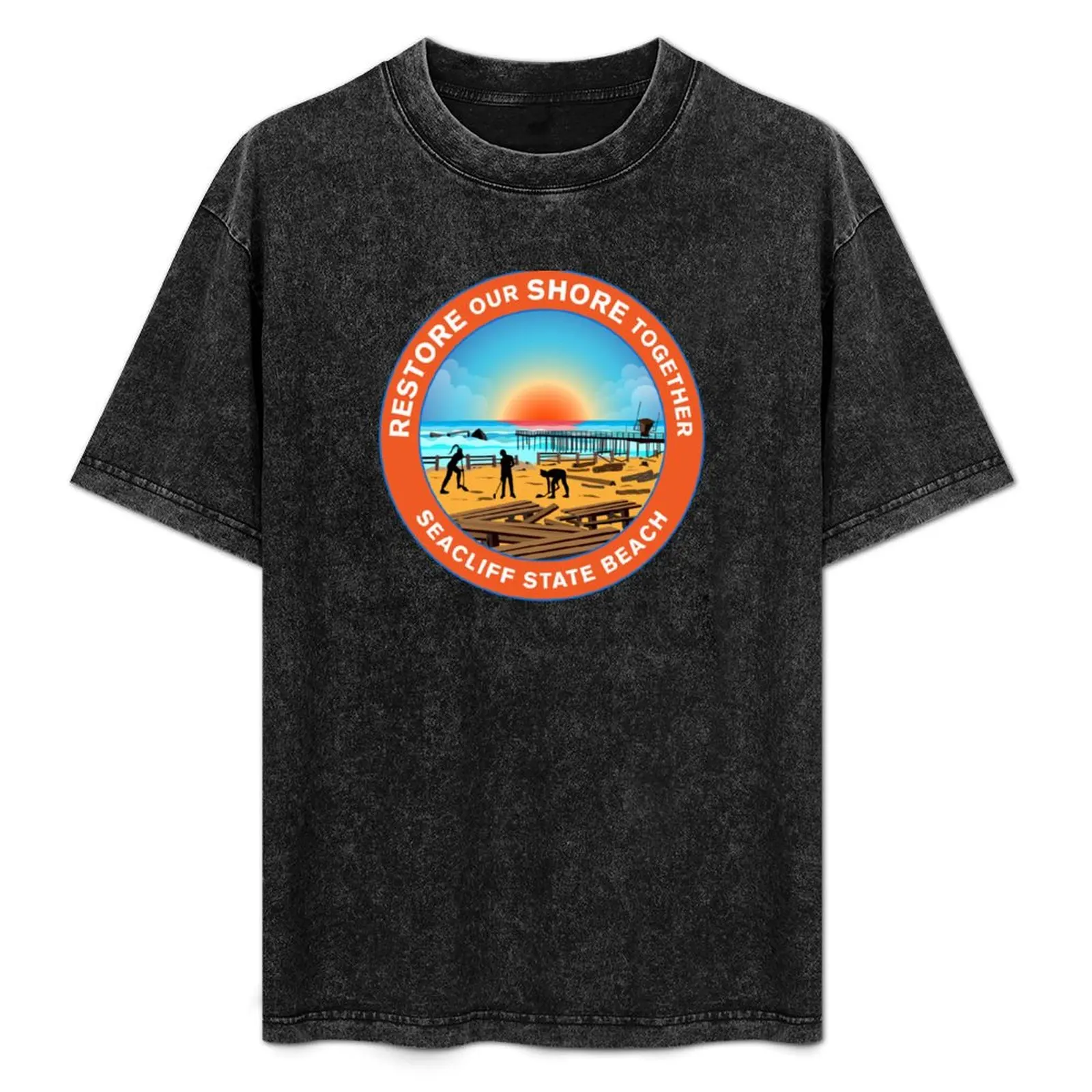 Restore Our Shore Together Seacliff State Beach California Light T-Shirt Basic Daily Outfit Short Sleeve Tee
Restore Our Shore Together Seacliff State Beach California Light T-Shirt Basic Daily Outfit Short Sleeve Tee