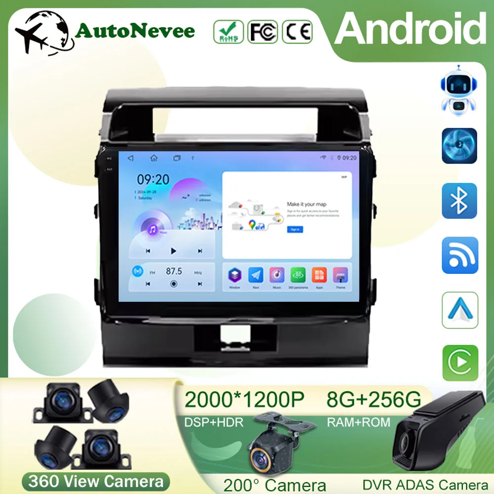 10 Inch Android 15 Carplay Auto For Toyota Land Cruiser 11 200 2007 2008 2009 2010 2011- 2015 Car Radio Multimedia Player Stereo
10 Inch Android 15 Carplay Auto For Toyota Land Cruiser 11 200 2007 2008 2009 2010 2011- 2015 Car Radio Multimedia Player Stereo