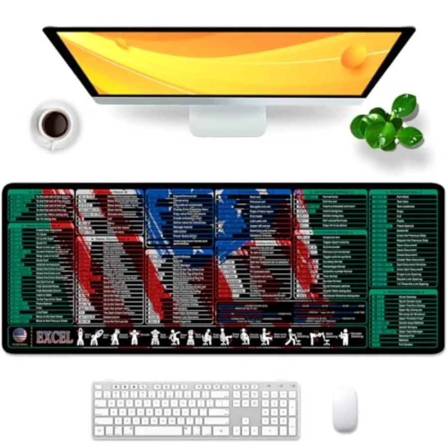 Mouse Pad Shortcut Key Desk Pad and Mouse Mat Large Gaming Mouse Pad XL 31.5x11.8x0.12 in Desk Mat
Mouse Pad Shortcut Key Desk Pad and Mouse Mat Large Gaming Mouse Pad XL 31.5x11.8x0.12 in Desk Mat