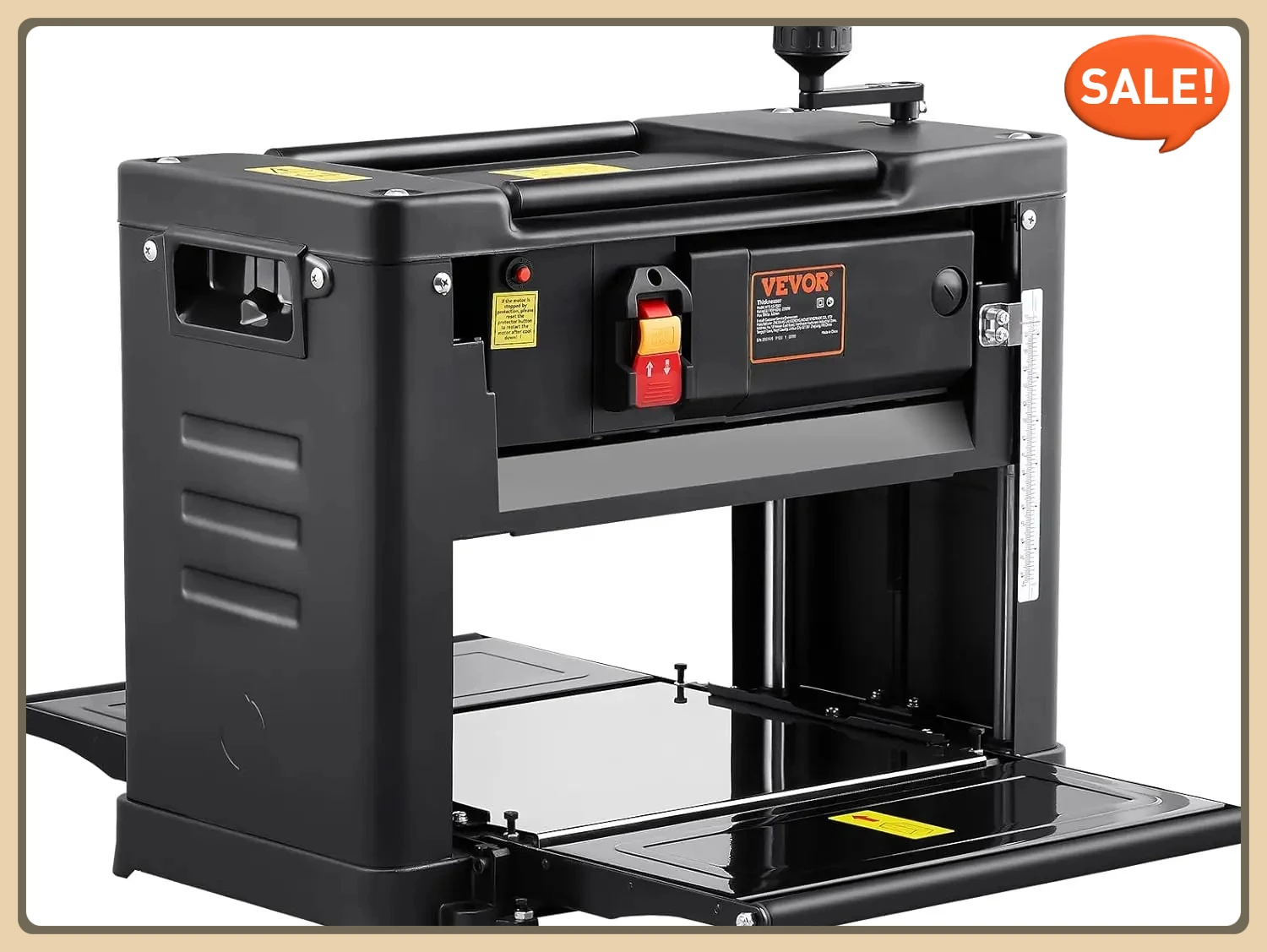 13" Width Thickness Planer, 15-Amp 1800W, Worktable Benchtop Planer, Two-Blade Powerful Motor, 12" Extended Infeeding Table 
13" Width Thickness Planer, 15-Amp 1800W, Worktable Benchtop Planer, Two-Blade Powerful Motor, 12" Extended Infeeding Table