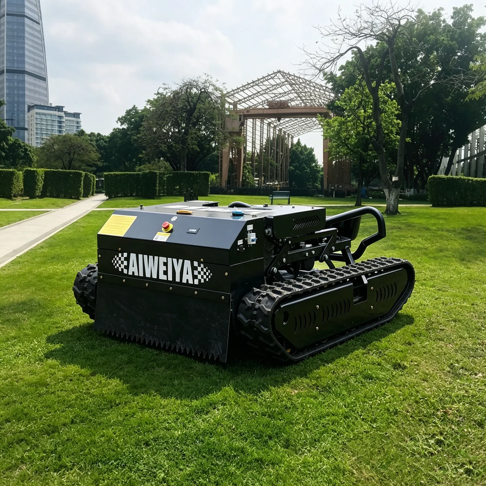 Customized GPS Track Record Tracked Trimmer Self-propelled Auto Move Match Site Suitable Cutting Width Size
Customized GPS Track Record Tracked Trimmer Self-propelled Auto Move Match Site Suitable Cutting Width Size