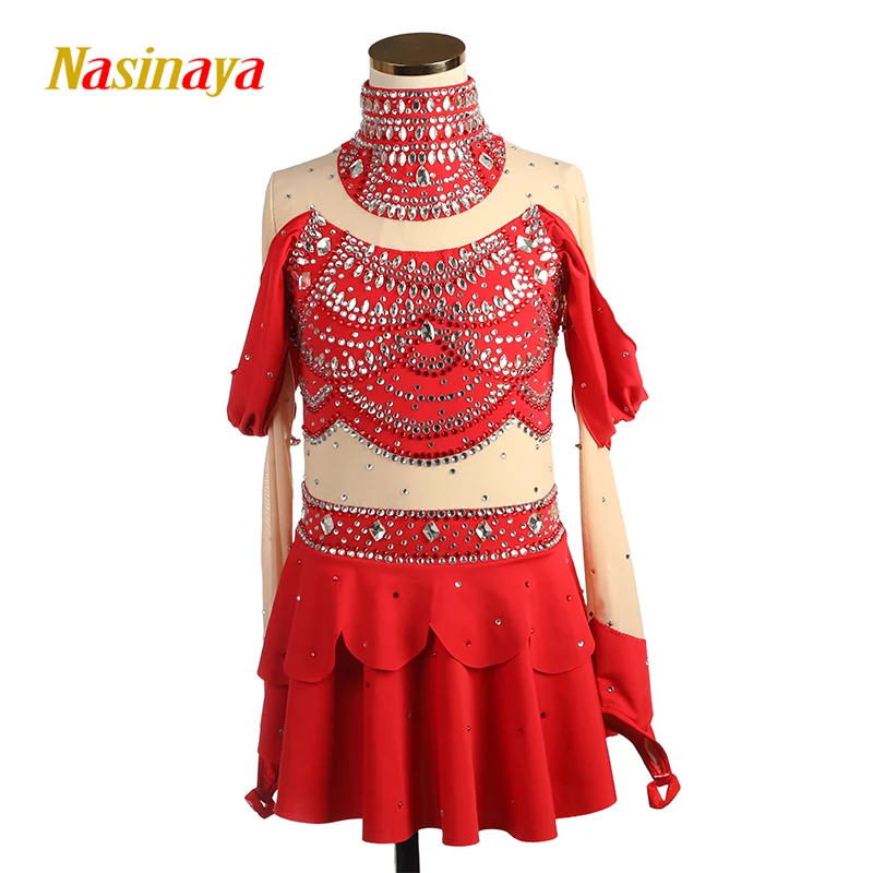 Nasinaya Figure Skating Competition Training Dress Women's Children's Gymnastics Performance Green Clothing
Nasinaya Figure Skating Competition Training Dress Women's Children's Gymnastics Performance Green Clothing