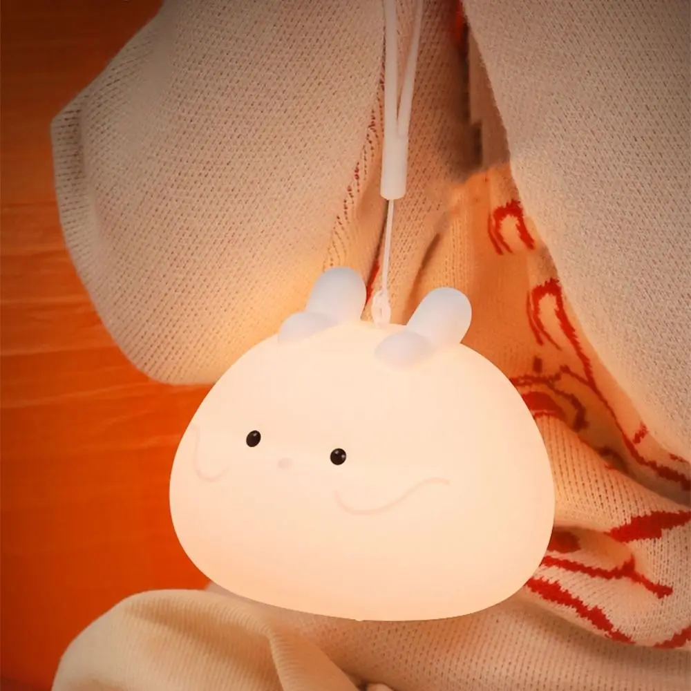 Creative Dragon Shaped Night Light Cute Animal Soft Silicone Nursery Light Touch Sensor Anti Slip Silicone Rope Night Lamp
Creative Dragon Shaped Night Light Cute Animal Soft Silicone Nursery Light Touch Sensor Anti Slip Silicone Rope Night Lamp
