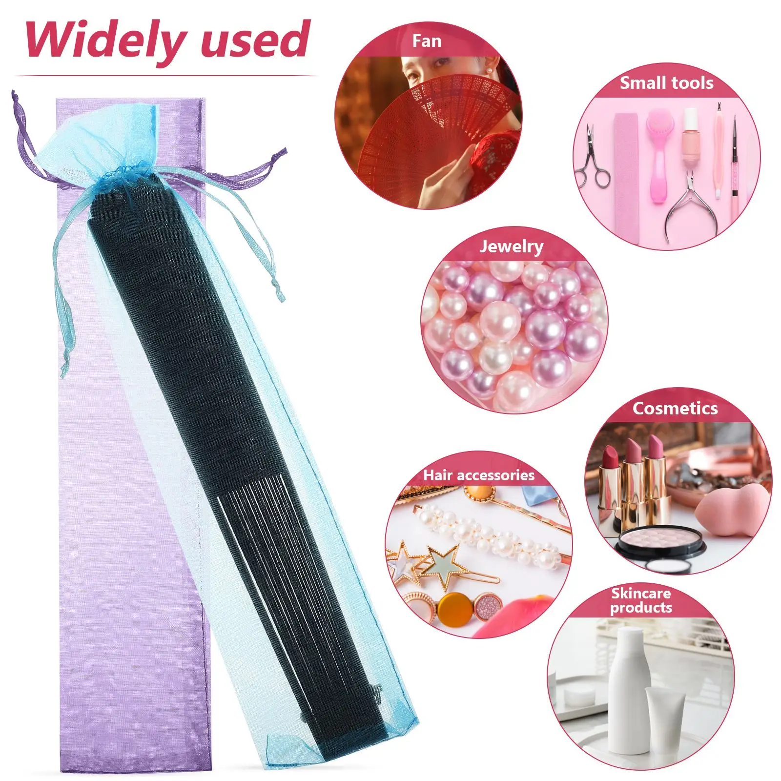 50 Pcs Folding Hand Fan Pouch Organza Gift Bags Drawstring With Drawstring Jewelry Bags portable Drawstring Candy Gifts fan Bags
50 Pcs Folding Hand Fan Pouch Organza Gift Bags Drawstring With Drawstring Jewelry Bags portable Drawstring Candy Gifts fan Bags