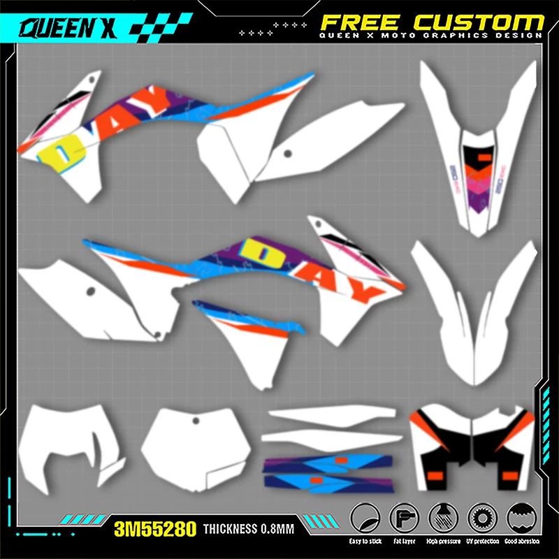 Наклейки с графикой мотоцикла QUEEN X MOTO MX для KTM SX SXF 2011 2012 EXC XCW 2012 2013, аксессуары для мотокросса 006
Наклейки с графикой мотоцикла QUEEN X MOTO MX для KTM SX SXF 2011 2012 EXC XCW 2012 2013, аксессуары для мотокросса 006