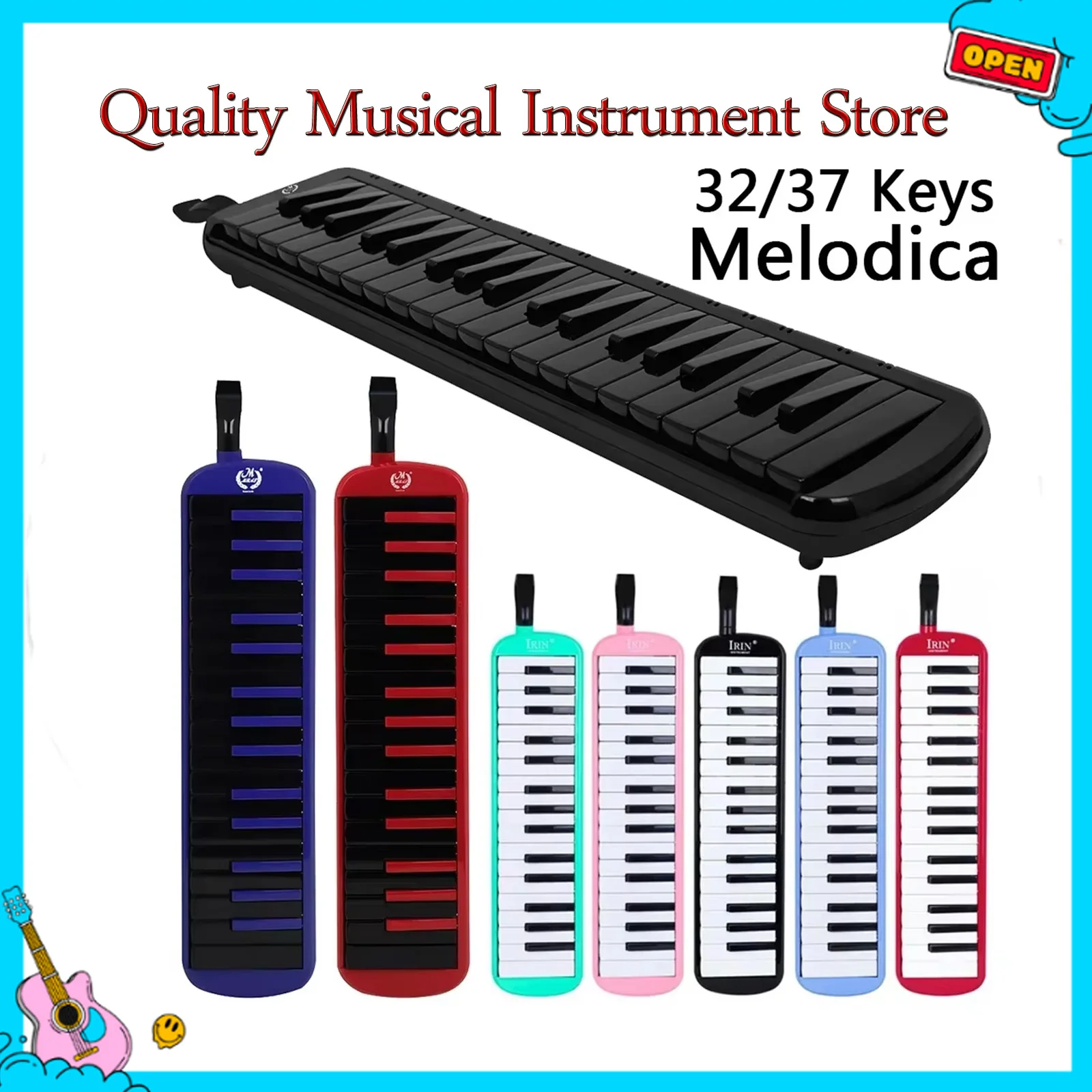 IRIN Melodica 32/37 клавиш фортепиано клавиатура губная гармошка музыкальный инструмент детский образовательный подарок для начинающих Melodica
IRIN Melodica 32/37 клавиш фортепиано клавиатура губная гармошка музыкальный инструмент детский образовательный подарок для начинающих Melodica