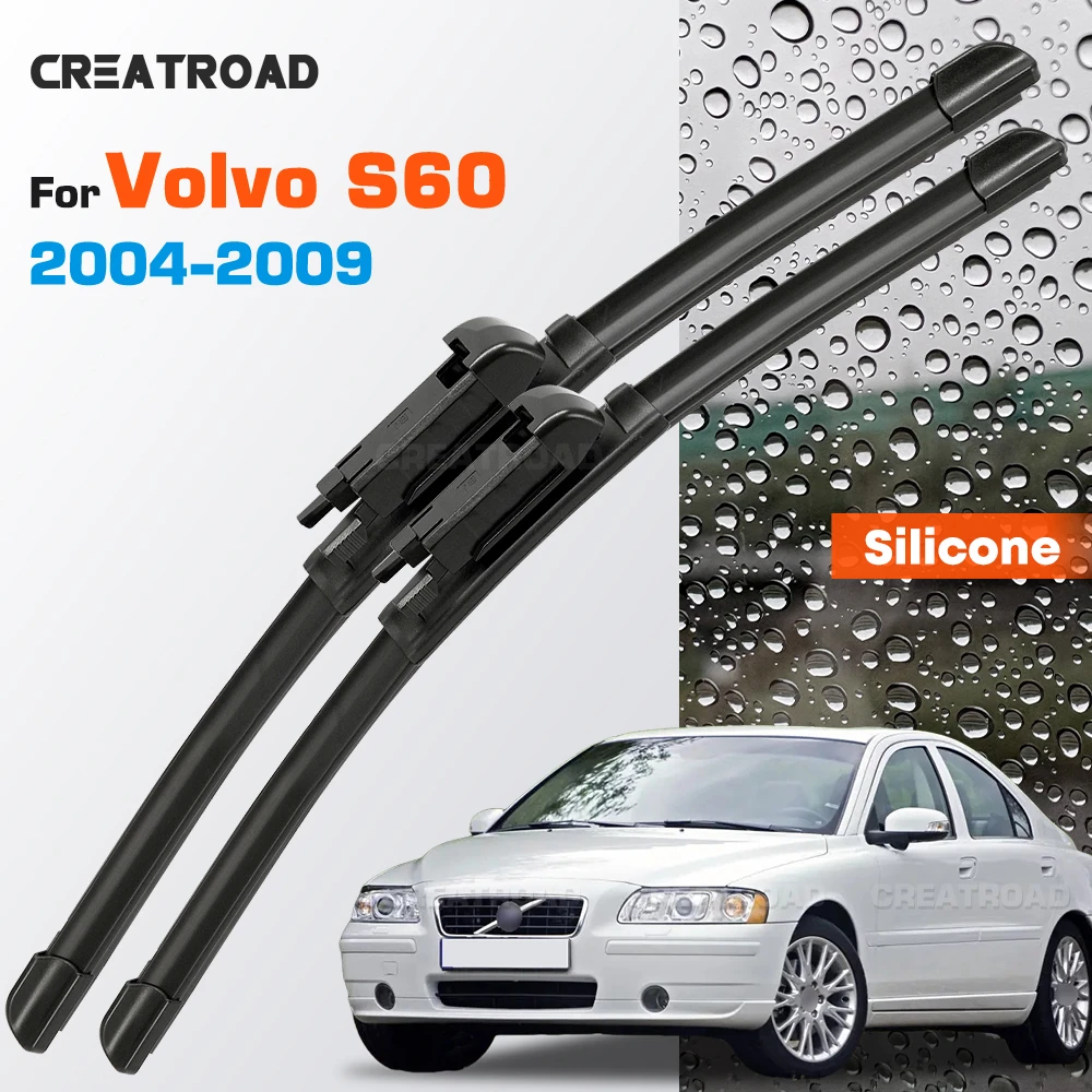 Silicone Wiper Blades Fit For Volvo S60 MK1 2004-2009 Coated Silent HD Wear-Resistant Car Windshield Wipers 24"+22"
Silicone Wiper Blades Fit For Volvo S60 MK1 2004-2009 Coated Silent HD Wear-Resistant Car Windshield Wipers 24"+22"