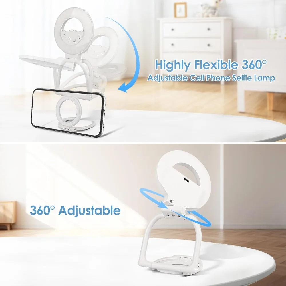 New 3 Light Modes Magnetic Selfie Light 9 Level Adjustable Brightness Plastics Rechargeable LED Phone Light Portable Photo Light
New 3 Light Modes Magnetic Selfie Light 9 Level Adjustable Brightness Plastics Rechargeable LED Phone Light Portable Photo Light