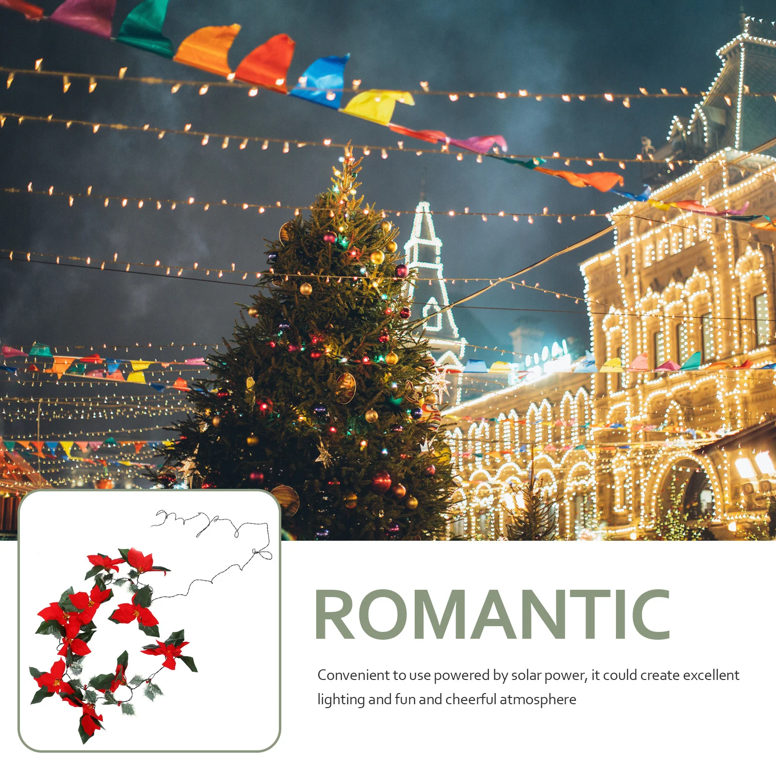 1Pcs LED String Light Red Flower Christmas Themed Solar Lamp Festival Decoration Creative Xmas Party Light Scene Decor
1Pcs LED String Light Red Flower Christmas Themed Solar Lamp Festival Decoration Creative Xmas Party Light Scene Decor