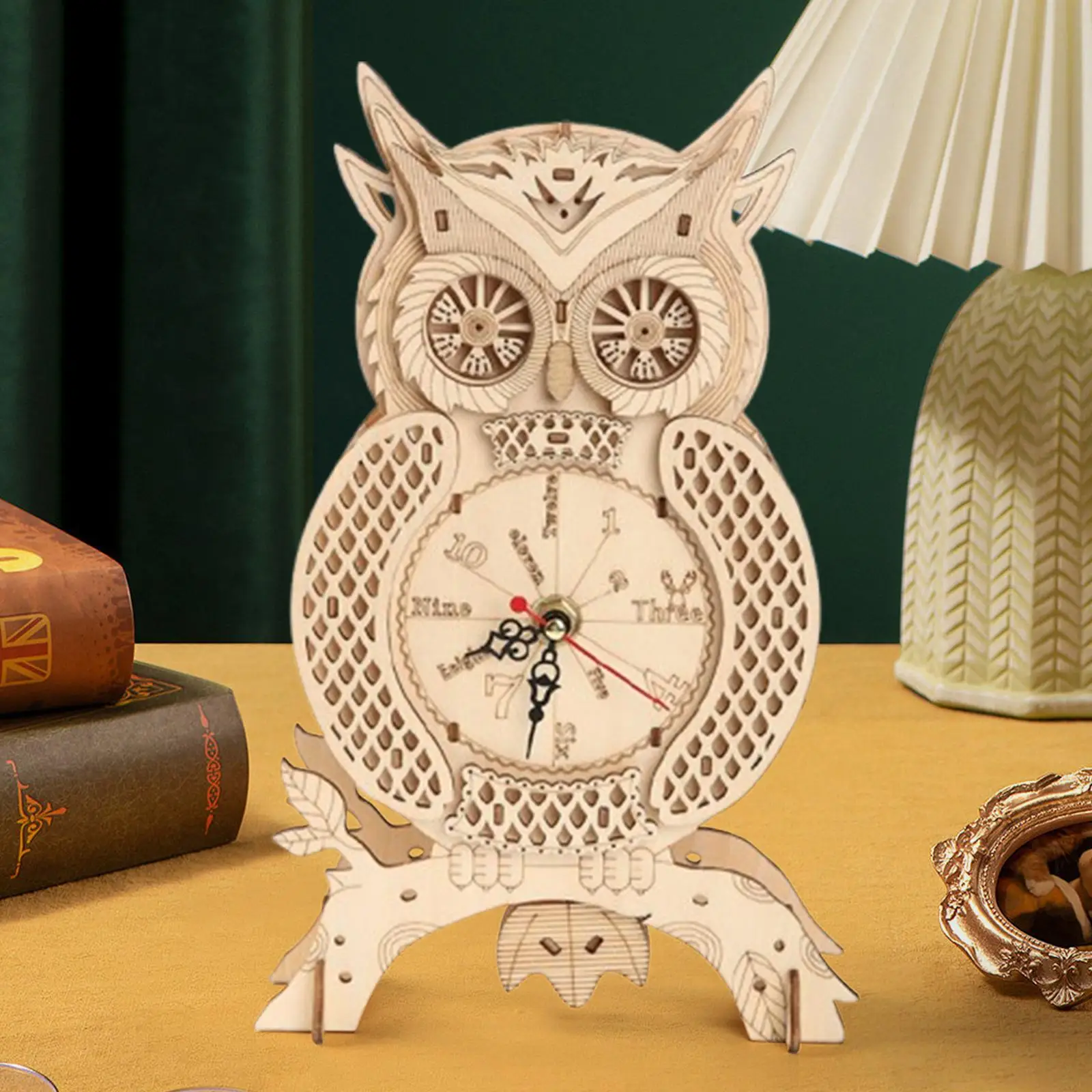 3D деревянная головоломка, часы с совой, украшение для рабочего стола, прочный уникальный подарок ручной работы на день рождения
3D деревянная головоломка, часы с совой, украшение для рабочего стола, прочный уникальный подарок ручной работы на день рождения