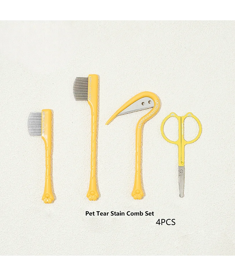 Pet Facial Cleaning Comb Set Removes Tear Stains Eye-poop Cat Paw Comb Dog Hair Repair Scissors Cat Hair Comb Pet Clean Supplies
Pet Facial Cleaning Comb Set Removes Tear Stains Eye-poop Cat Paw Comb Dog Hair Repair Scissors Cat Hair Comb Pet Clean Supplies