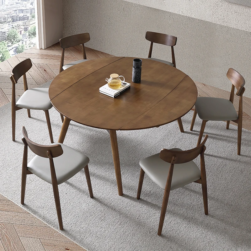 Modern Wooden Kitchen Table Round Living Room Console Luxury Dining Table Mobile Center Sillas Para Comedor Home Furnitures
Modern Wooden Kitchen Table Round Living Room Console Luxury Dining Table Mobile Center Sillas Para Comedor Home Furnitures