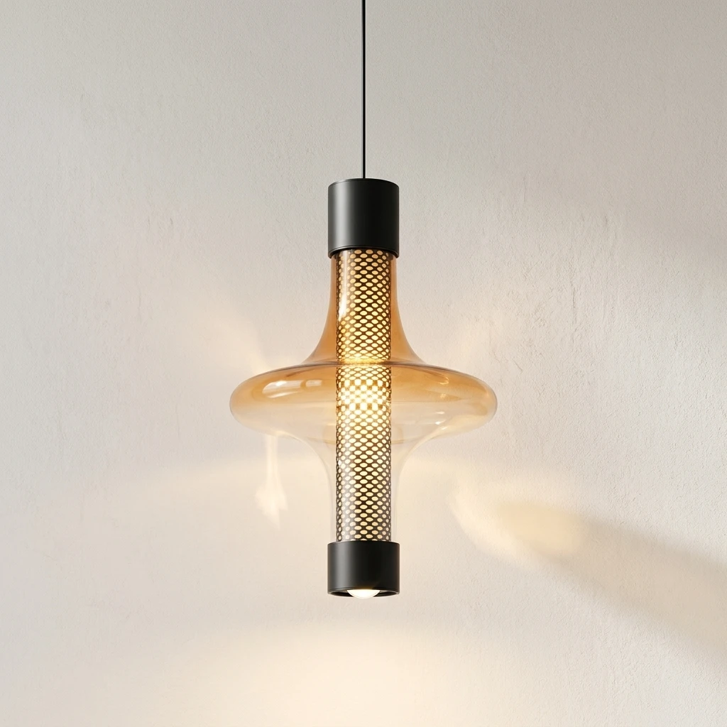Nordic Modern LED Amber Glass Pendant Light Black Metal Mesh E27 Hanging Lamp for Kitchen Bar Dining Room Pendant Lamp
Nordic Modern LED Amber Glass Pendant Light Black Metal Mesh E27 Hanging Lamp for Kitchen Bar Dining Room Pendant Lamp