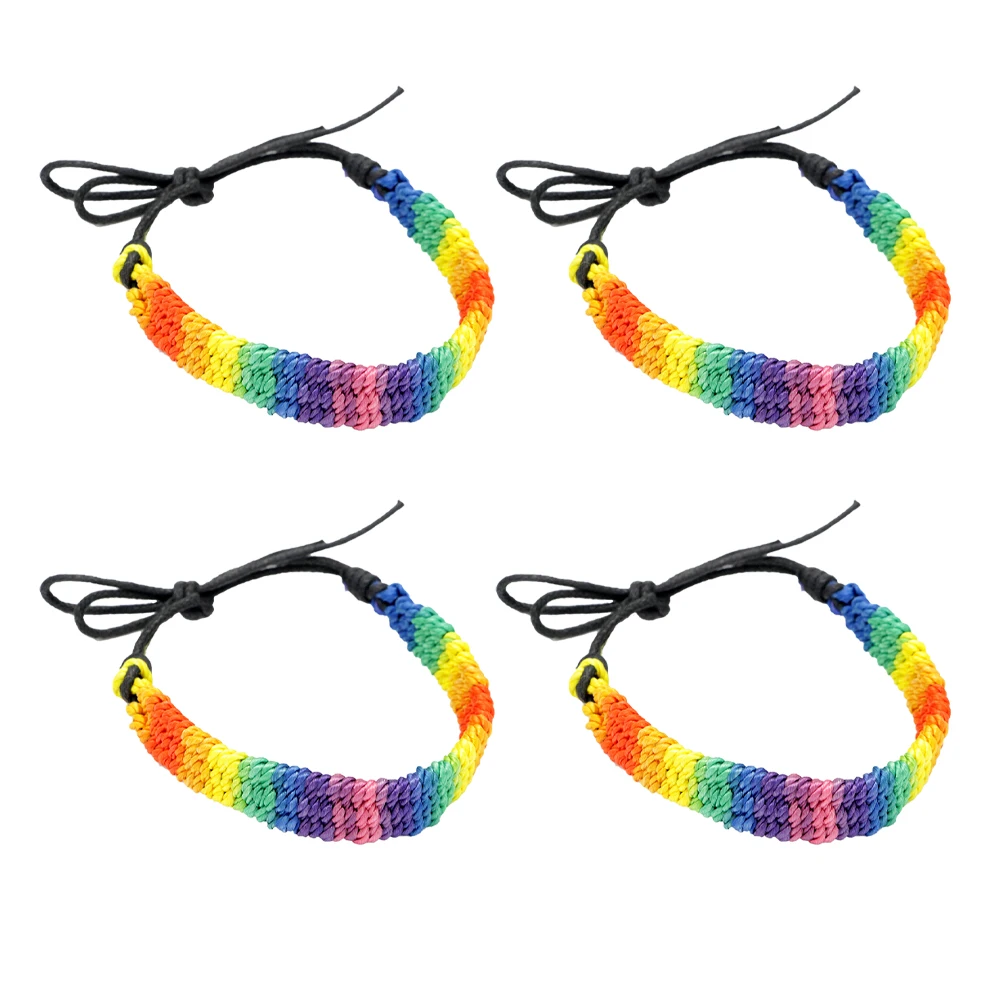 4 Pcs Bracelet Proud Moon Rainbow Macrame Bracelets Braided Wristband Homesexual
4 Pcs Bracelet Proud Moon Rainbow Macrame Bracelets Braided Wristband Homesexual