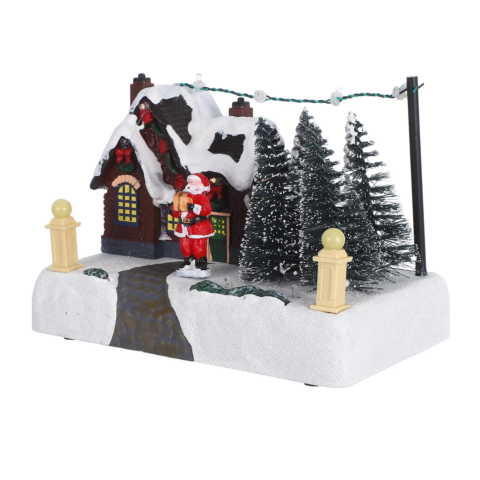 Christmas Glowing House Decoration Resin Music Box LED Lighted Xmas Table Centerpiece Holiday Festival Ornament
Christmas Glowing House Decoration Resin Music Box LED Lighted Xmas Table Centerpiece Holiday Festival Ornament