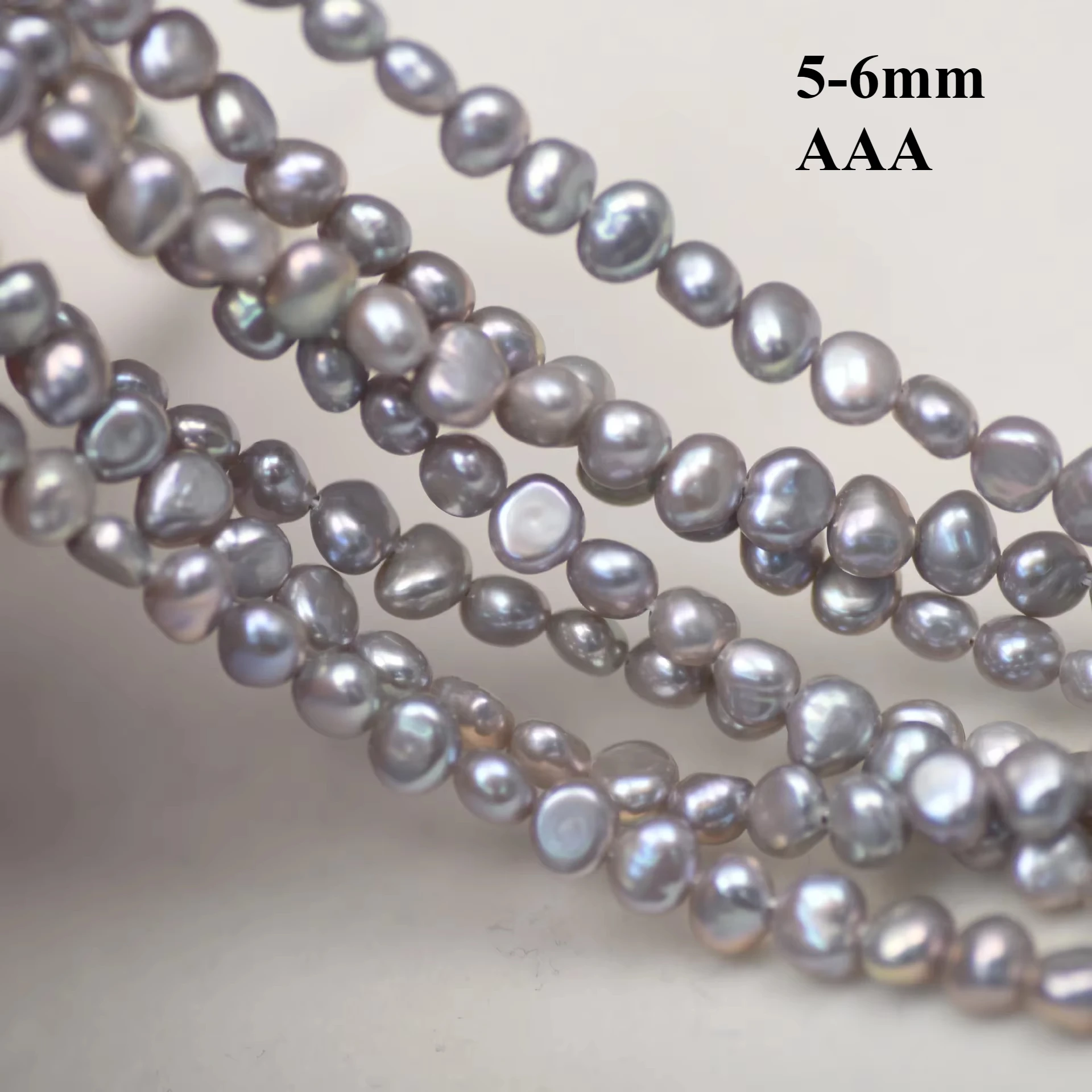 5-6mm3A Brilliant Nacreous Natural Freshwater Gray Irregular Pearl Loose Bead Gift Jewelry MakeDIY Necklace Bracelet Accessories
5-6mm3A Brilliant Nacreous Natural Freshwater Gray Irregular Pearl Loose Bead Gift Jewelry MakeDIY Necklace Bracelet Accessories