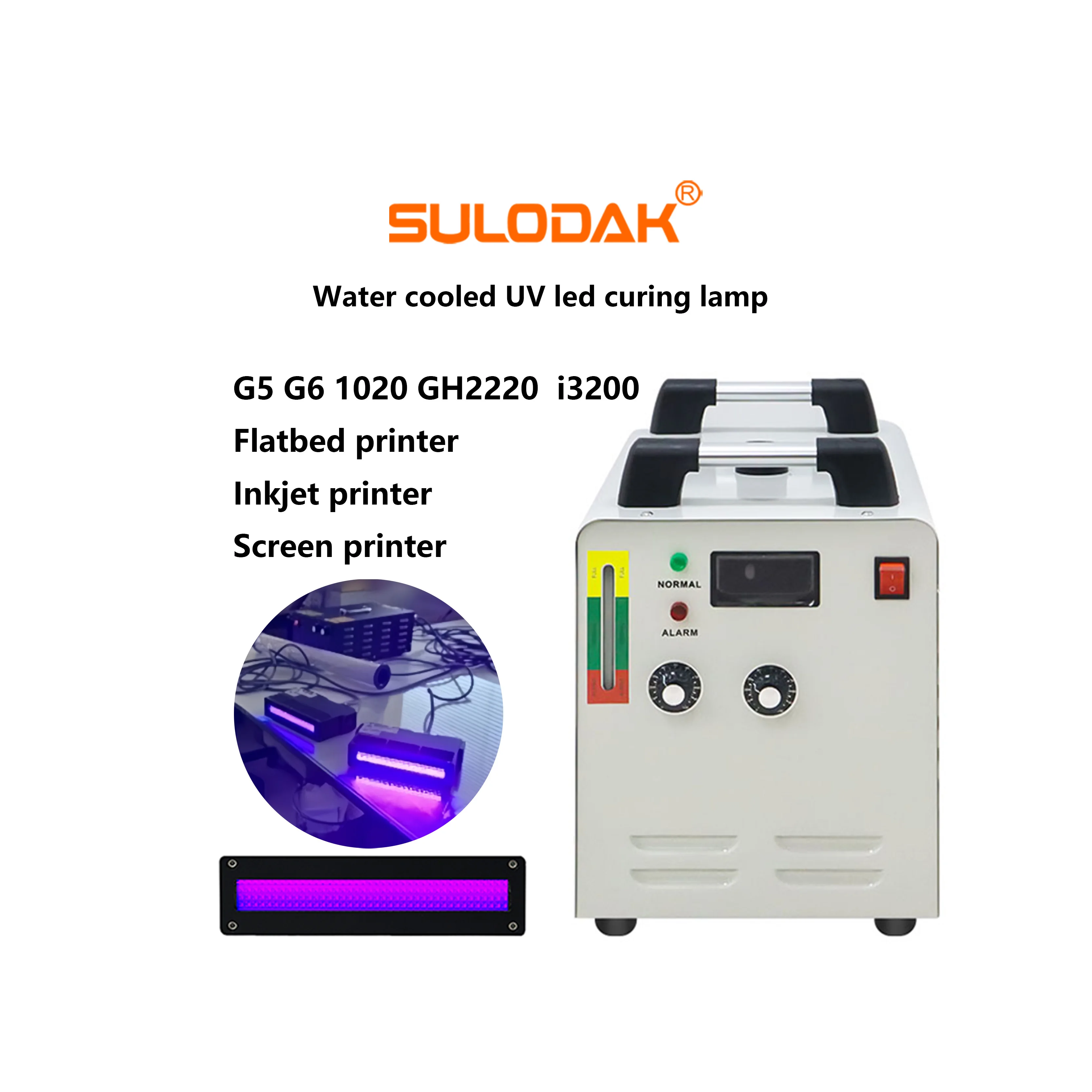 385-395 NM 160*20 MM Led Lamp Curing System For Flatbed Printer Ricoh GH2220 I3200 G5/G6 Paint Curing
385-395 NM 160*20 MM Led Lamp Curing System For Flatbed Printer Ricoh GH2220 I3200 G5/G6 Paint Curing