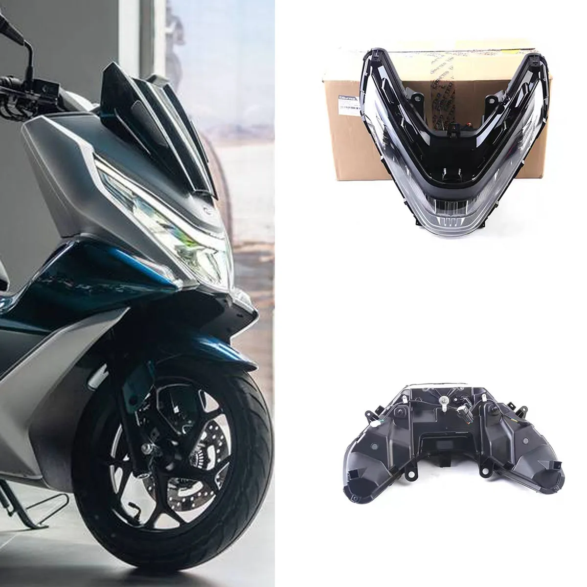 Motorcycle accessories headlight bulb transparent glass cover headlight assembly Fit For CFMOTO 150SC CF150T-31 SC150
Motorcycle accessories headlight bulb transparent glass cover headlight assembly Fit For CFMOTO 150SC CF150T-31 SC150