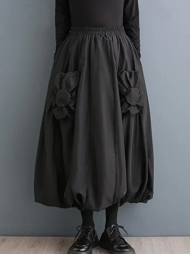 XITAO Three Dimensional Decoration Female A-line Skirt Patchwork Pleated Elastic Waist Solid Simplicity Women Skirt DMJ3413
XITAO Three Dimensional Decoration Female A-line Skirt Patchwork Pleated Elastic Waist Solid Simplicity Women Skirt DMJ3413