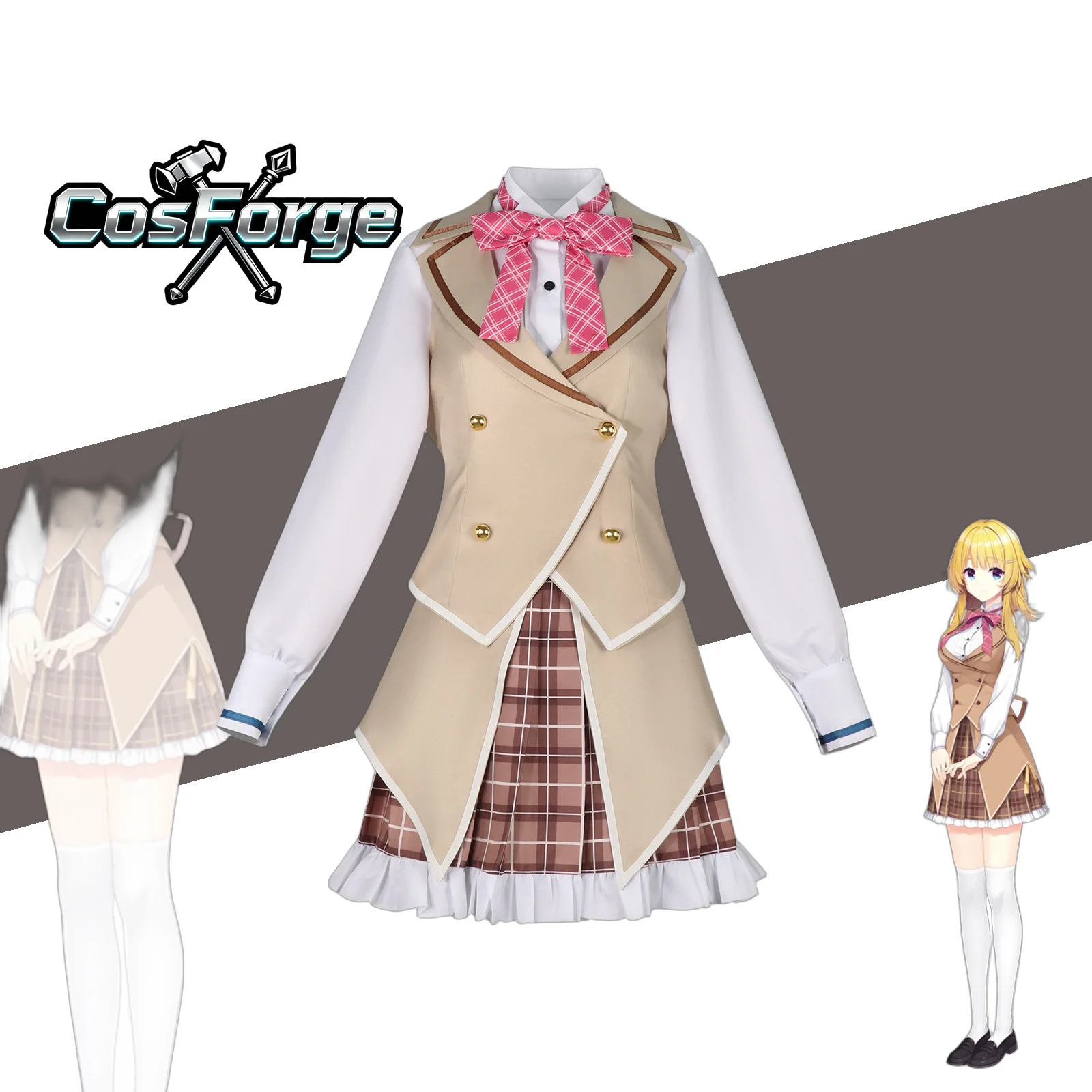 LimeLight Lemonade Jam Tsukimi Shimakoshi Cosplay Costume - School Style JK Uniform Halloween Stage Performance
LimeLight Lemonade Jam Tsukimi Shimakoshi Cosplay Costume - School Style JK Uniform Halloween Stage Performance