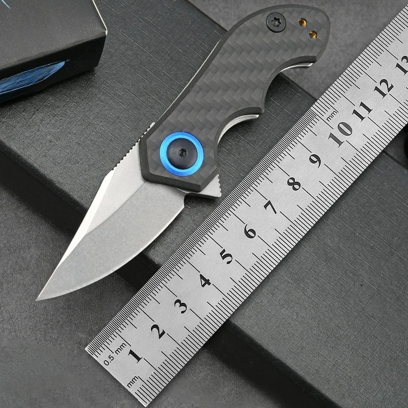 Mini Pocket 0022 Folding Outdoor Mini Knife D2 Blade Carbon Fiber Handle Camping Survival Tactical Hunting knives EDC Tools
Mini Pocket 0022 Folding Outdoor Mini Knife D2 Blade Carbon Fiber Handle Camping Survival Tactical Hunting knives EDC Tools