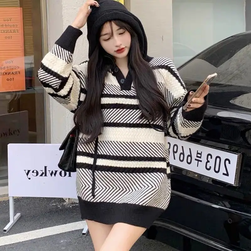 Pullover hooded sweater sweater for women spring and autumn 2023 western-style design long sleeve pullover sweater female tops
Pullover hooded sweater sweater for women spring and autumn 2023 western-style design long sleeve pullover sweater female tops