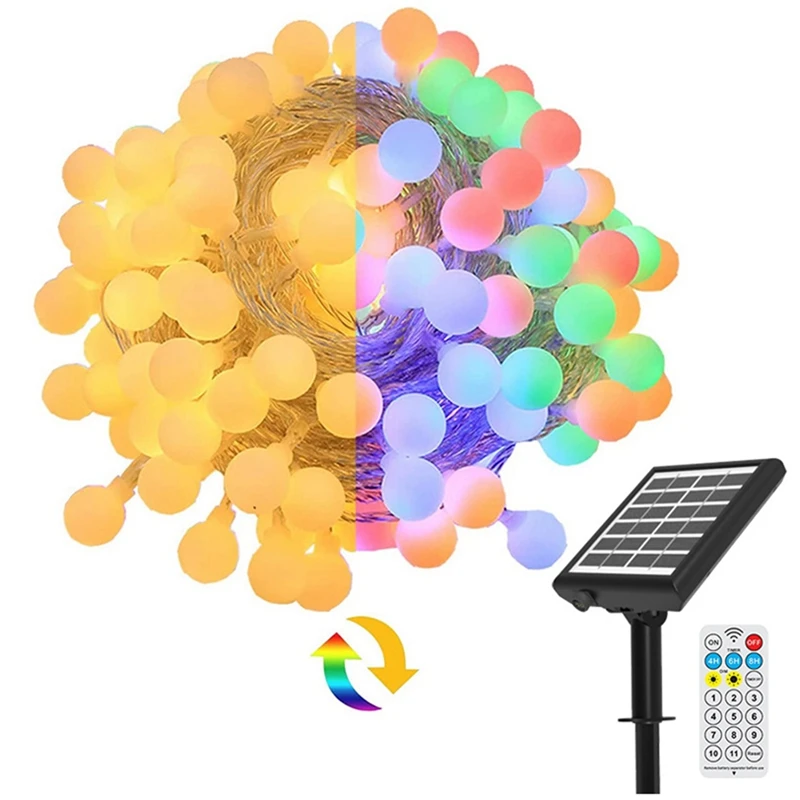 Solar String Lights 136 LED Fairy Lights With Remote Waterproof Solar Promise Color Light For Garden Christmas Decor 20M Durable
Solar String Lights 136 LED Fairy Lights With Remote Waterproof Solar Promise Color Light For Garden Christmas Decor 20M Durable