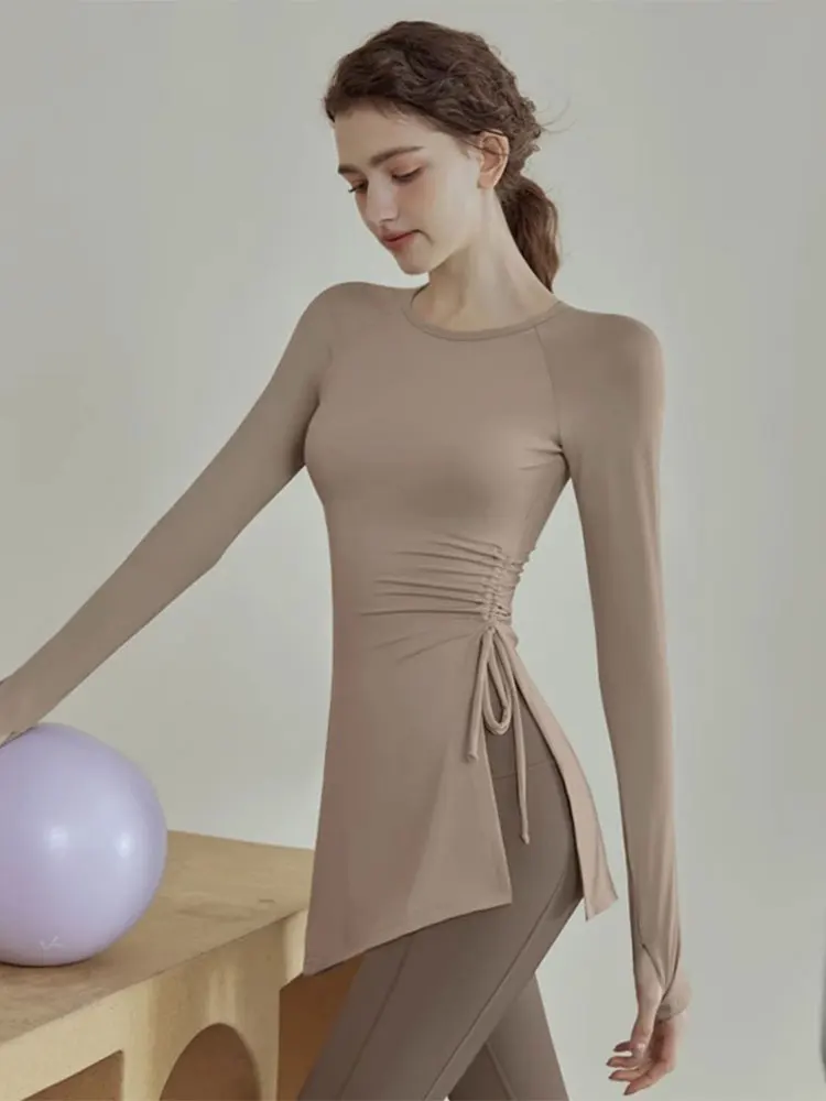 Женский топ для профессиональной тренировки пилатеса, длинный свеч Ти, сухой бег, тренировочная одежда для йоги, утягивающая неудобная одежда
Женский топ для профессиональной тренировки пилатеса, длинный свеч Ти, сухой бег, тренировочная одежда для йоги, утягивающая неудобная одежда