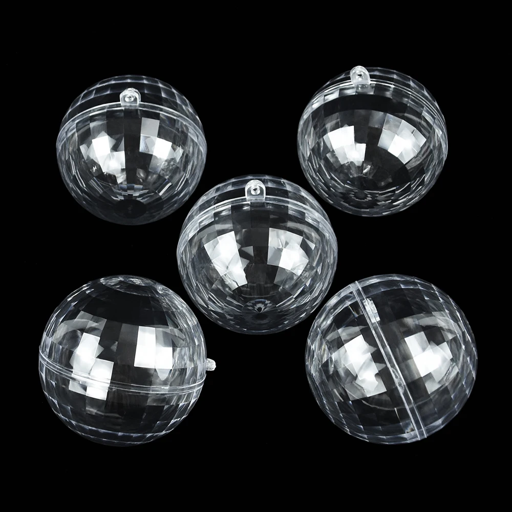 5pcs Transparent Christmas Ornament Ball Plastic Opening Fillable Round Decor Prop Christmas Wedding Party Decoration Empty Ball
5pcs Transparent Christmas Ornament Ball Plastic Opening Fillable Round Decor Prop Christmas Wedding Party Decoration Empty Ball