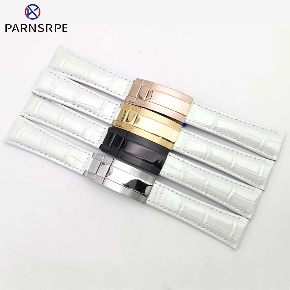 20 mm calfskin automatic mechanical watch bracelet, white, black, dark green, dark blue, four-color strap
20 mm calfskin automatic mechanical watch bracelet, white, black, dark green, dark blue, four-color strap