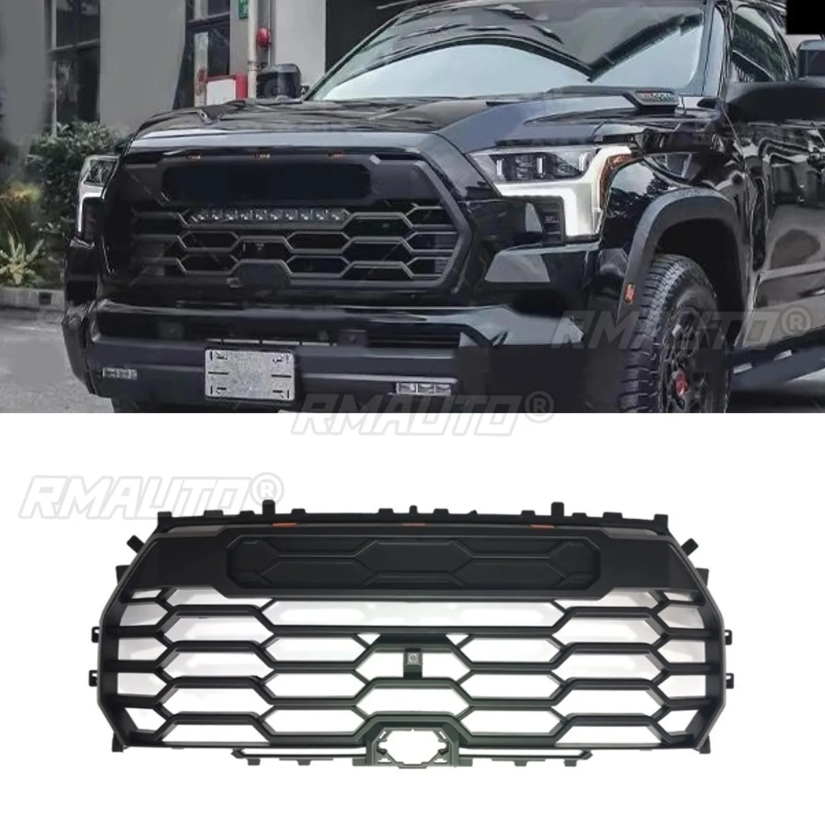 Car LED Bumper Grill Decorative Strips Racing Grille Body Kit Front Bumper Grill For Toyota Sequoia 2023-2024 Exterior Part
Car LED Bumper Grill Decorative Strips Racing Grille Body Kit Front Bumper Grill For Toyota Sequoia 2023-2024 Exterior Part
