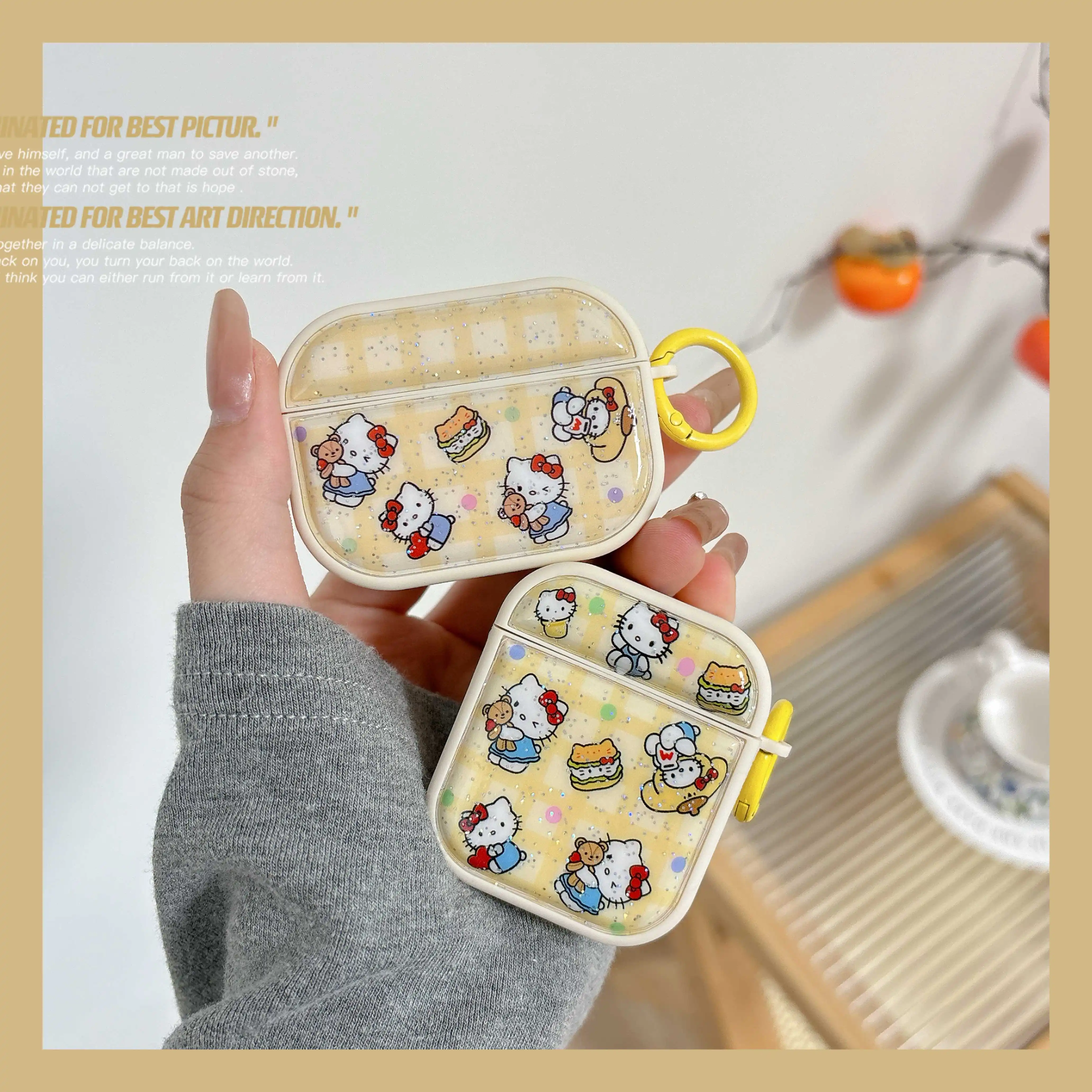 New Style Beauty Girl Love Shining Hamburger Cute Bear Sanrio Hello Kitty For Airpods 4,1,2,3,Pro,Pro 2 Anti-Drop Earphone Case
New Style Beauty Girl Love Shining Hamburger Cute Bear Sanrio Hello Kitty For Airpods 4,1,2,3,Pro,Pro 2 Anti-Drop Earphone Case