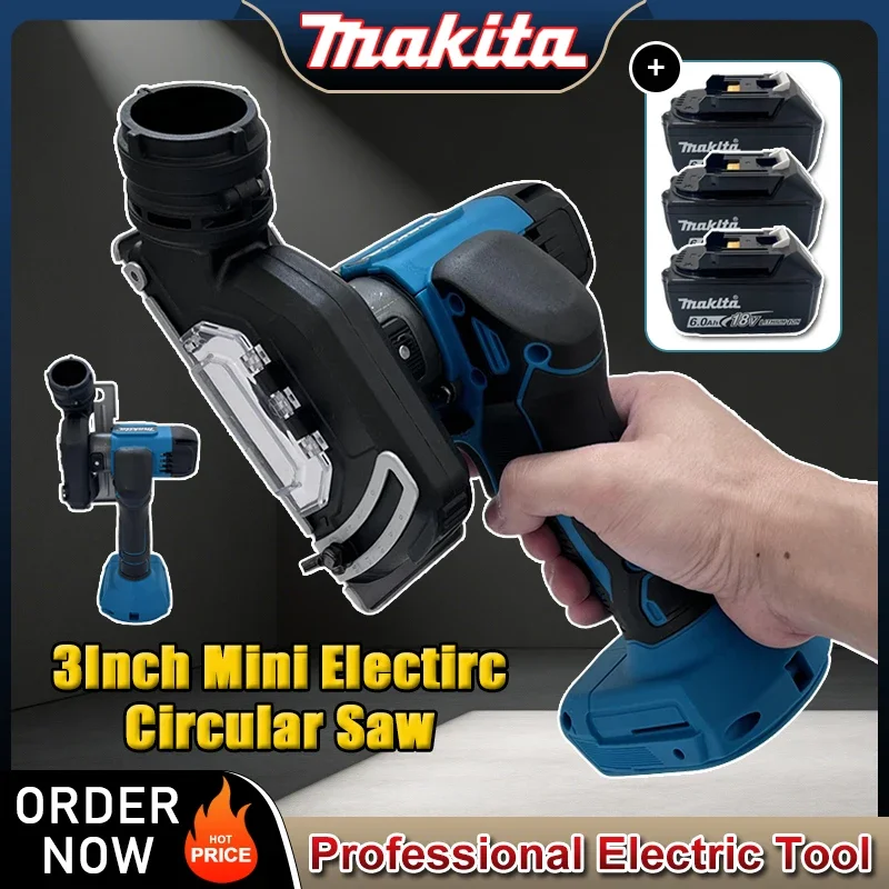 Аккумуляторная бесщеточная мини-циркулярная пила Makita 3 дюйма, ручной электроинструмент для резки и шлифовки, совместимый с аккумулятором 18В
Аккумуляторная бесщеточная мини-циркулярная пила Makita 3 дюйма, ручной электроинструмент для резки и шлифовки, совместимый с аккумулятором 18В