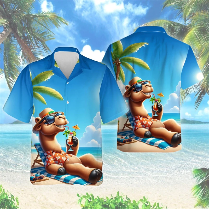 shirts for man Funny Camel 3D Print Beach Shirt Casual Hawaiian Shirts For Men Clothes Short Sleeve Desert y2k Boy Lapel Blouse
shirts for man Funny Camel 3D Print Beach Shirt Casual Hawaiian Shirts For Men Clothes Short Sleeve Desert y2k Boy Lapel Blouse