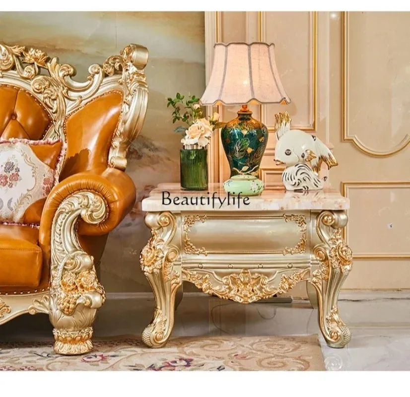 yj9European marble corner table full solid wood carving flower living room sofa telephone table
yj9European marble corner table full solid wood carving flower living room sofa telephone table