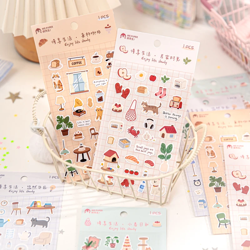 JIAMEI Slow Life Series Kawaii Ins Cartoon Small Pattern Die Cutting Stickers DIY Diary Scrapbook Aesthetic Stationery Stickers
JIAMEI Slow Life Series Kawaii Ins Cartoon Small Pattern Die Cutting Stickers DIY Diary Scrapbook Aesthetic Stationery Stickers