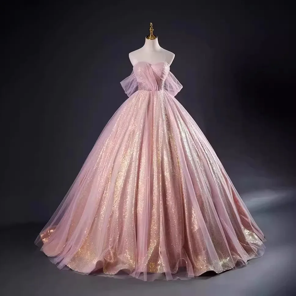 SONDER Off The Shoulder Sequin Quinceanera Dresses Exquisite Performance Gown For Women 15 Year Old Quinceanera Dress Customized
SONDER Off The Shoulder Sequin Quinceanera Dresses Exquisite Performance Gown For Women 15 Year Old Quinceanera Dress Customized